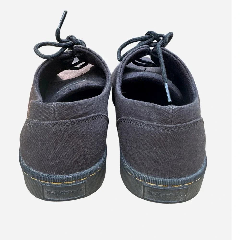 Dr. Martens Cairo Lo Mens Black Canvas Low Top Shoes SoftWair Size 12 US M AW004